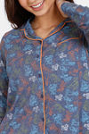 Zivame Looney Tunes Knit Cotton Pjama Set - Medieval Blue — thumbnail 5
